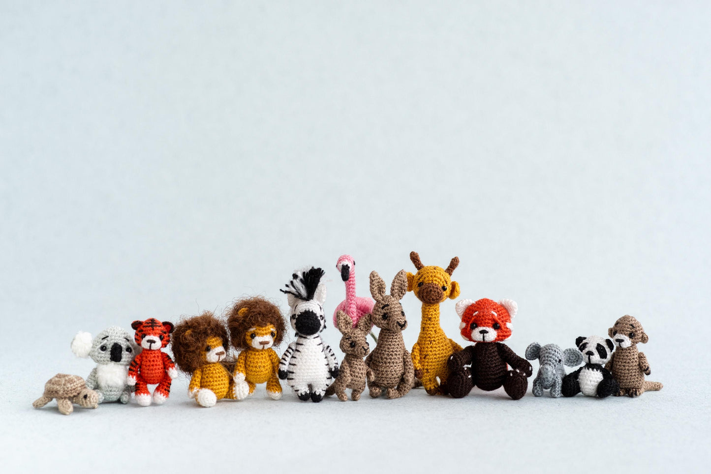Huge Set of various crochet miniature animals from TaleWorld