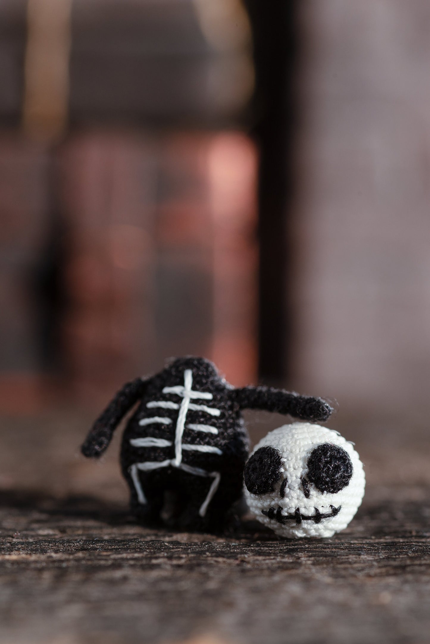 Miniature monster doll with removable head