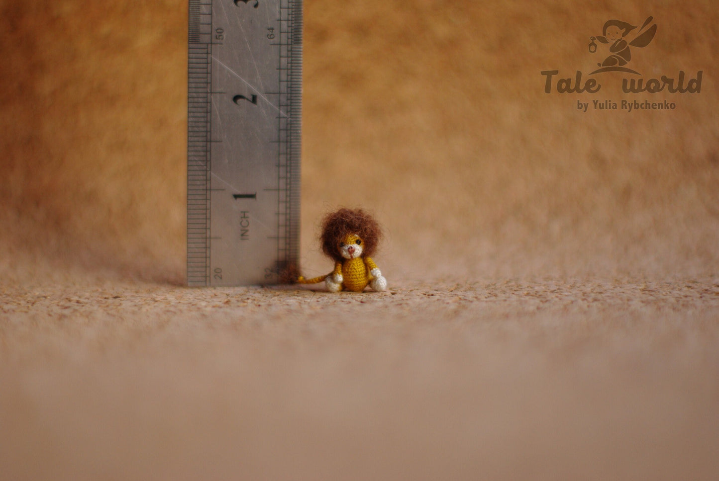 Miniature Crochet Lion
