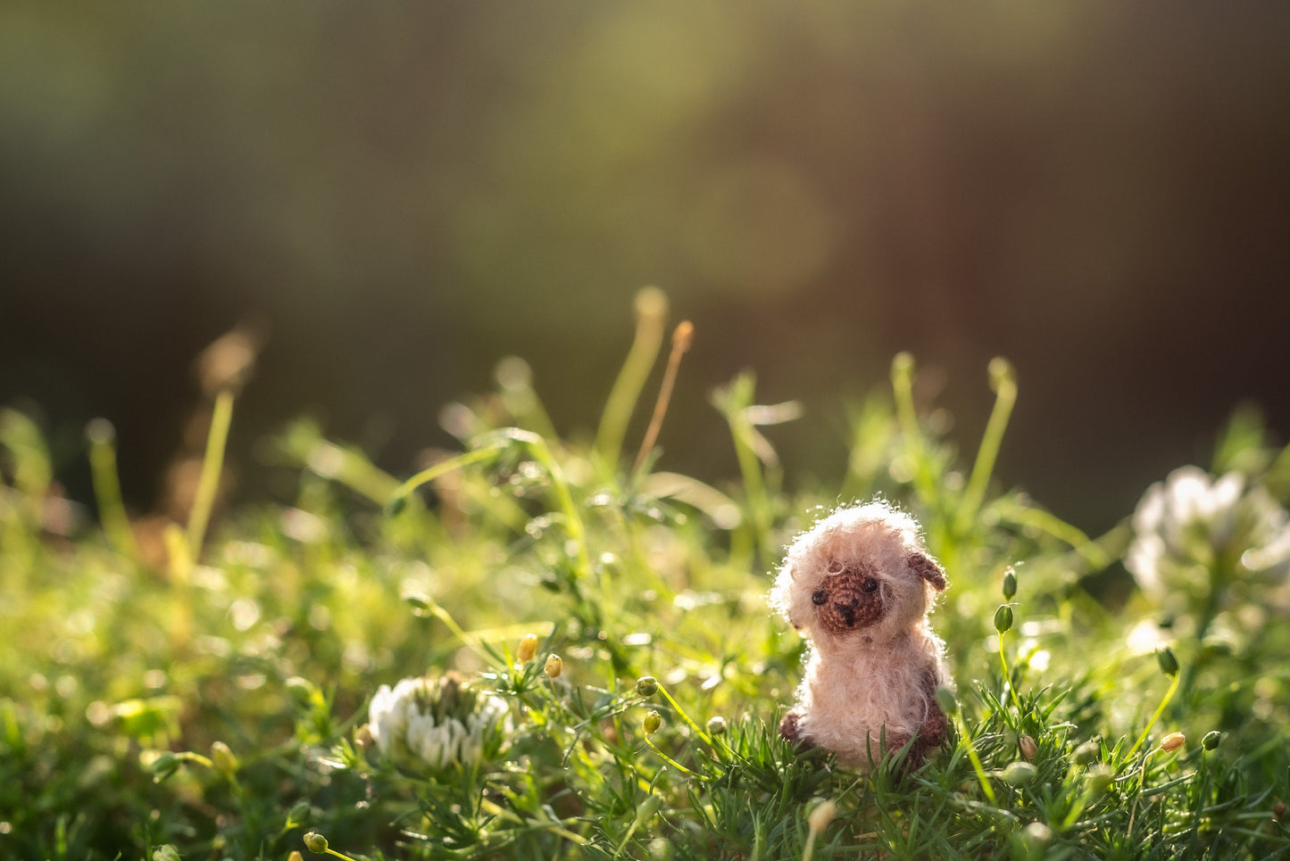 Small collectible lamb with hand-stitched details