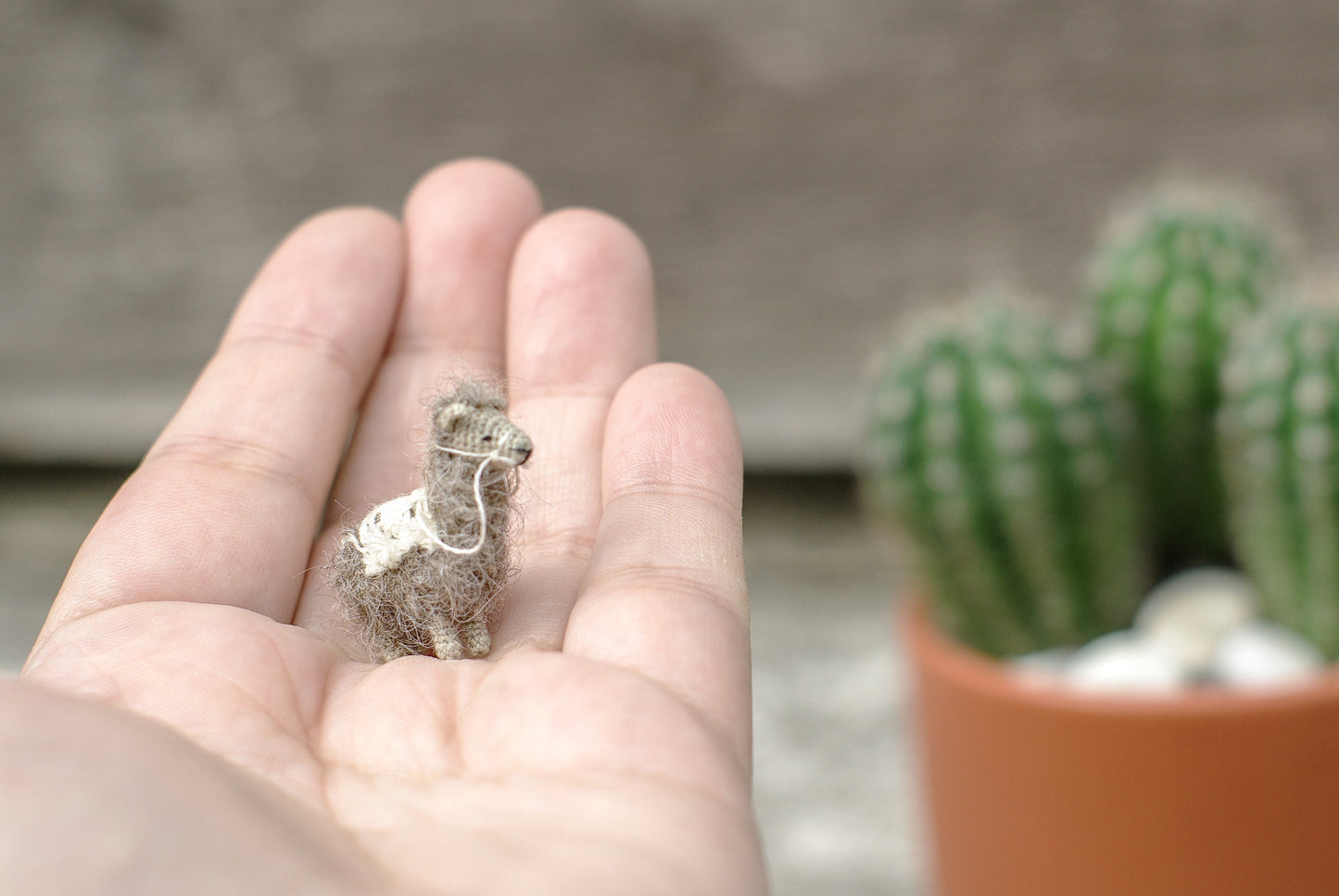 Miniature Crochet Llama