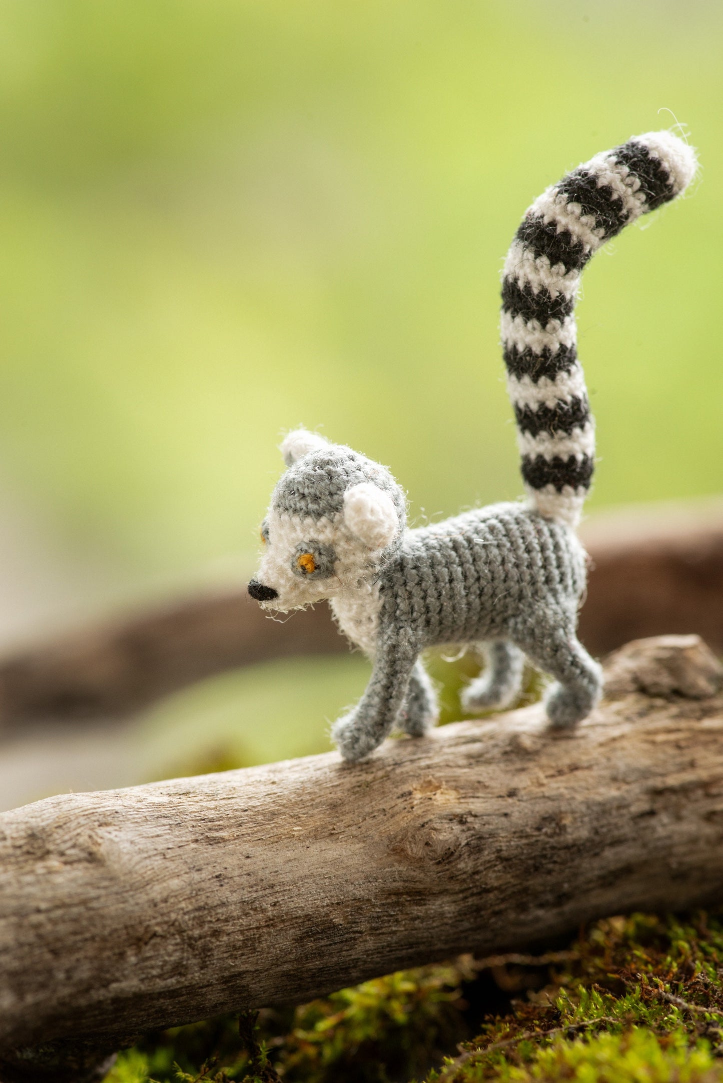 Micro miniature realistic lemur