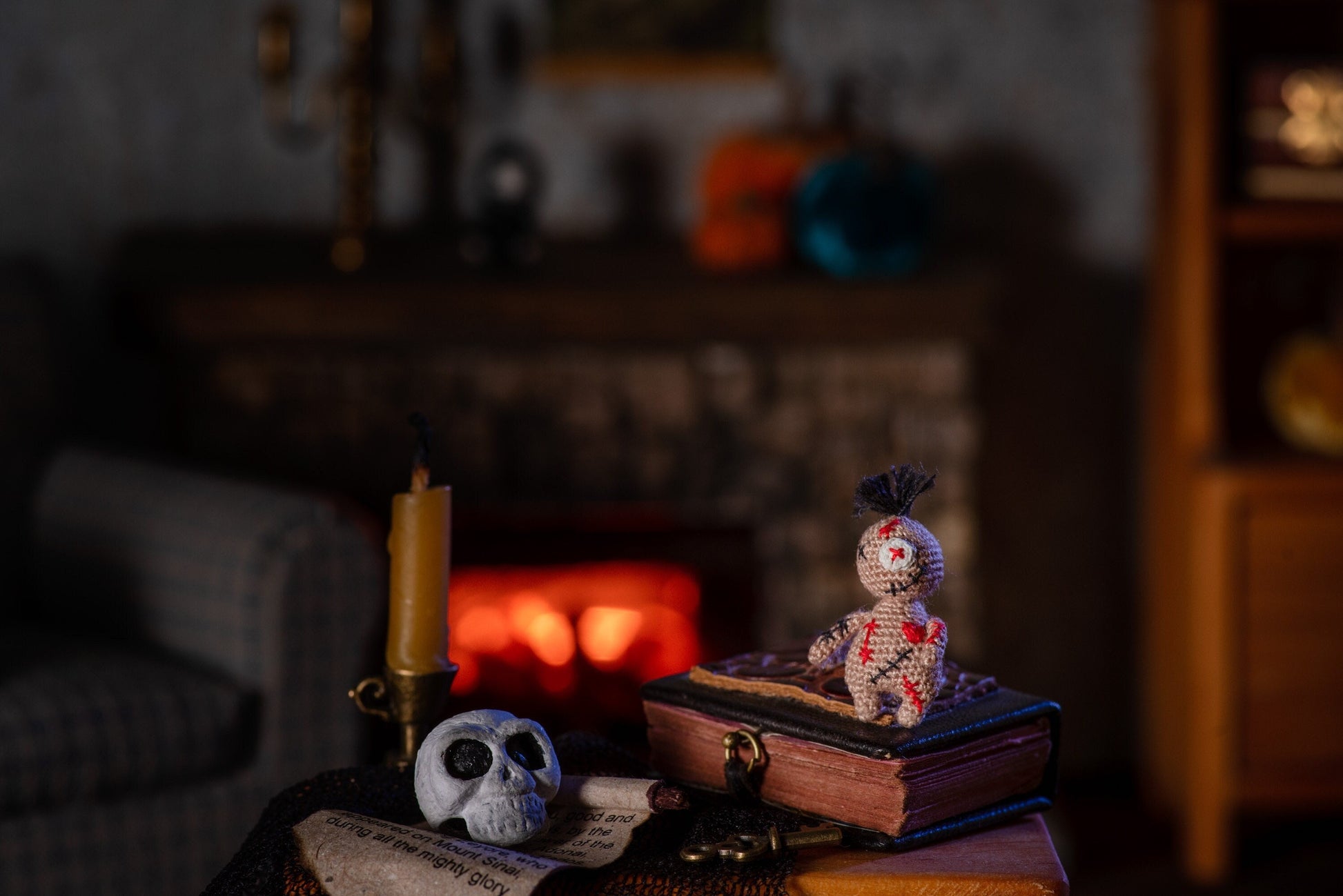 Tiny handmade Halloween monster