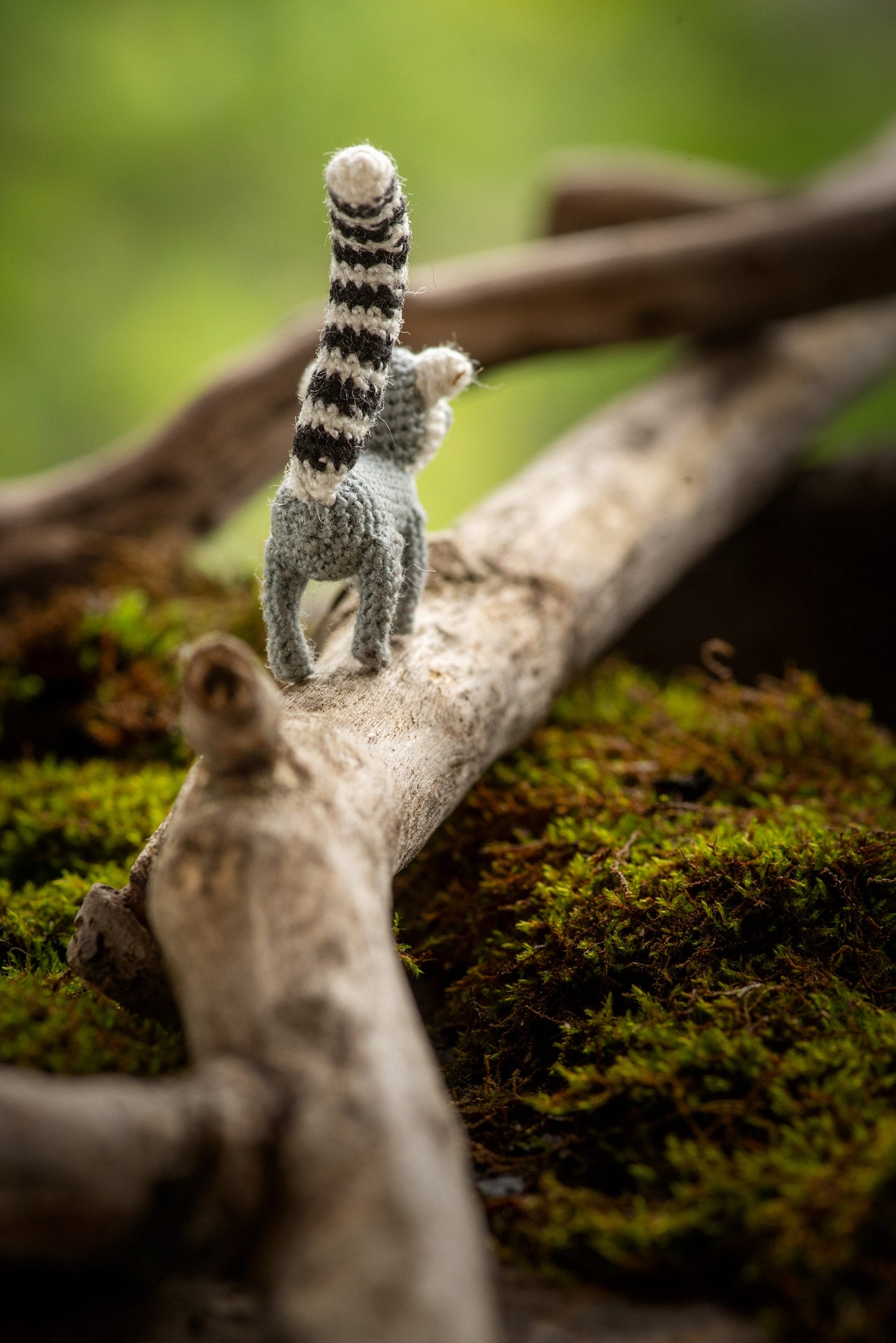 Micro miniature realistic lemur