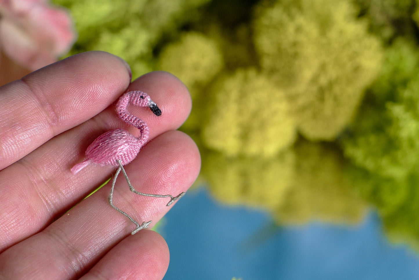 Micro crochet Flamingo