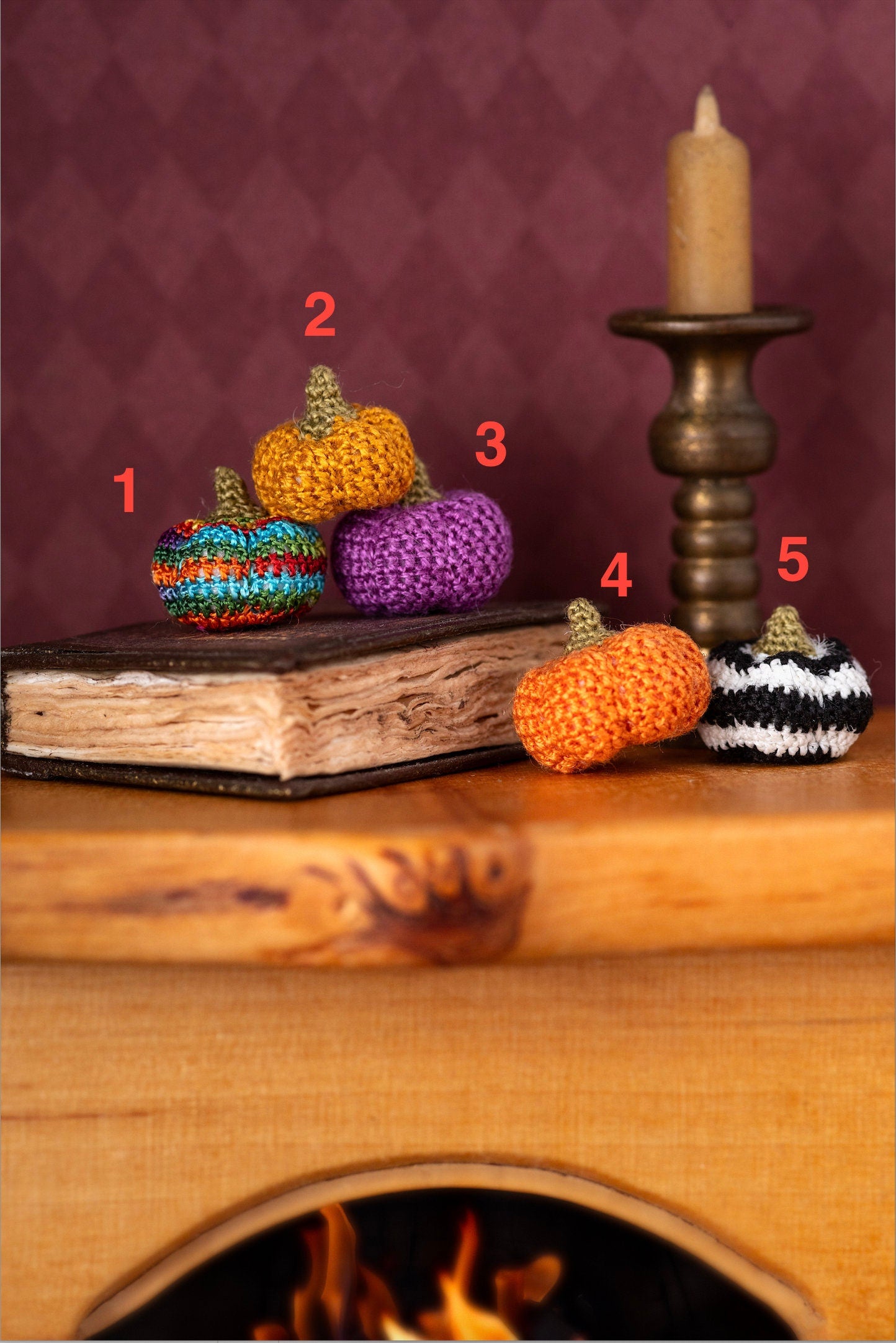 Halloween mini pumpkins handmade