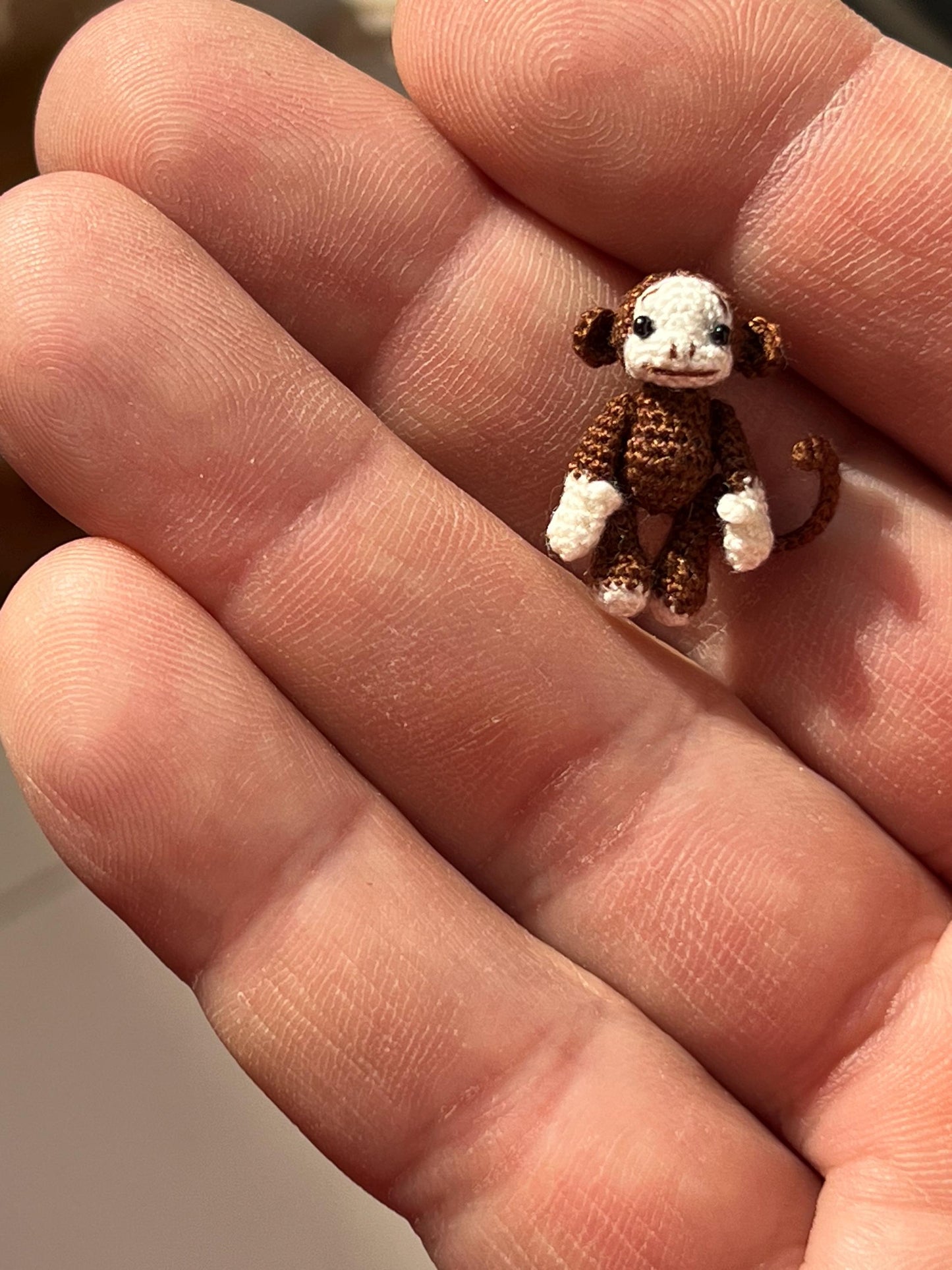 Miniature Crochet Monkey