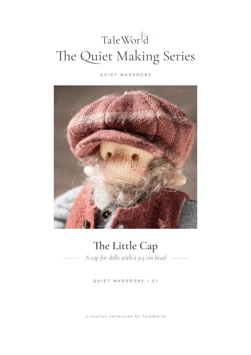 Cover of The Little Cap: a bearded doll in a dusty-rose eight-panel cap.